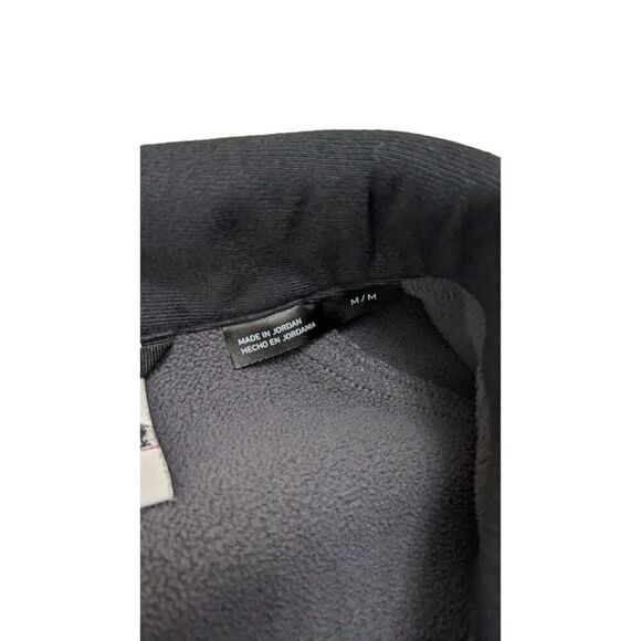 Spyder Sweater Jacket Medium Gray Black Outbound Blue Logo Quarter Zip - Picture 5 of 10